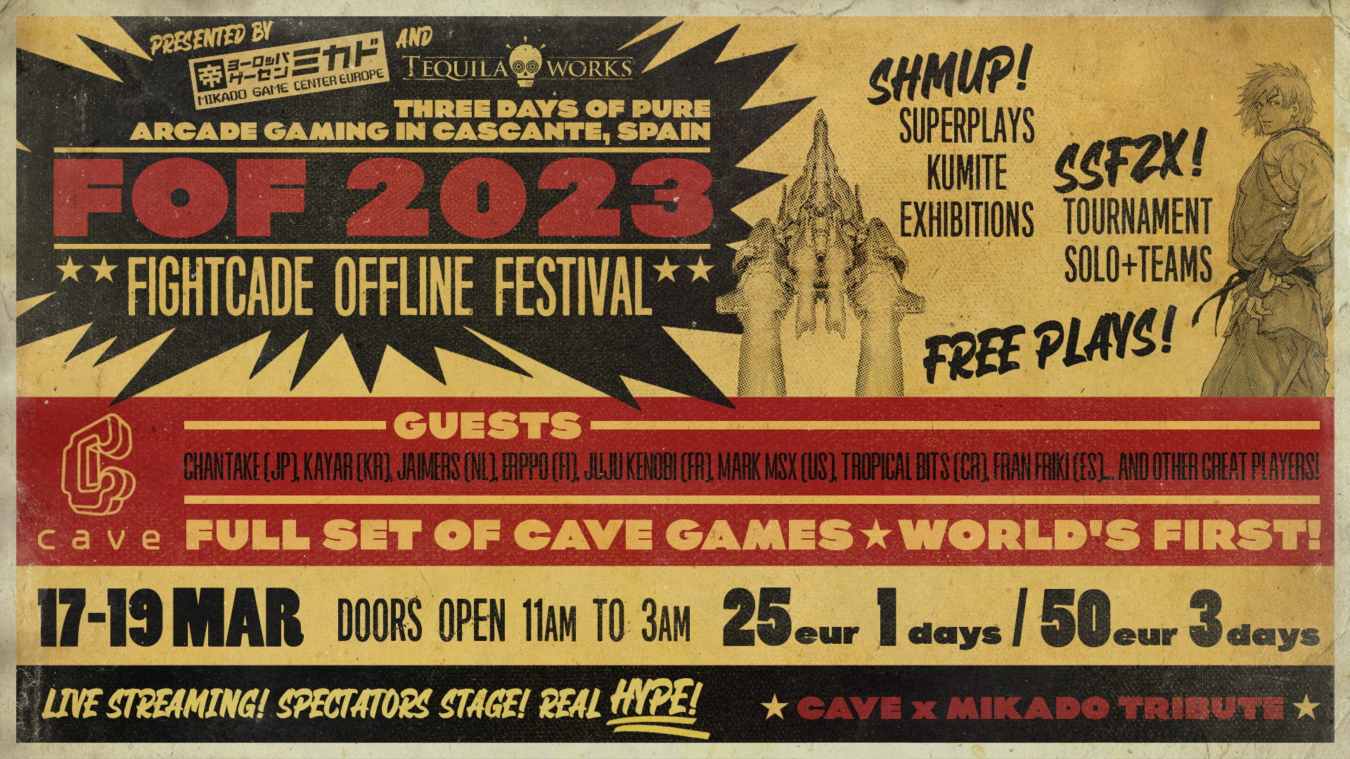 Mikado Fightcade Offline Festival, el evento internacional de esports arcade, volvió en 2023